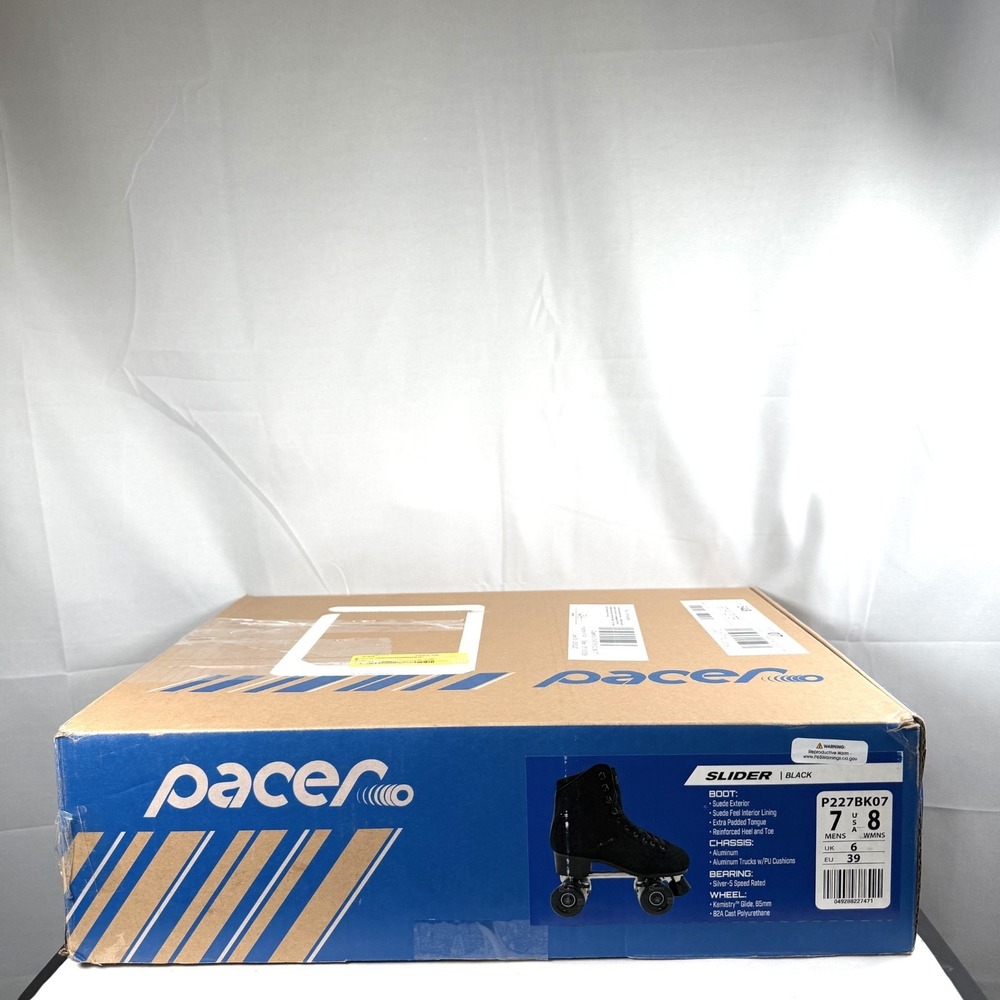 Slider Quad Roller Skates by Pacer / Adult Skates / Premium / Size 7 / New